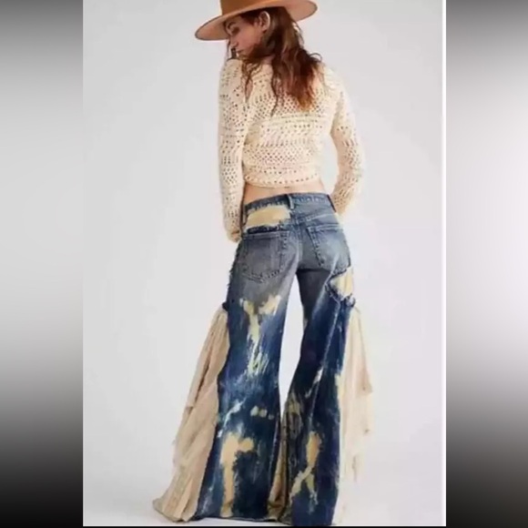 Free People x We The Free Martha Lace Jeans - Picture 2 of 5